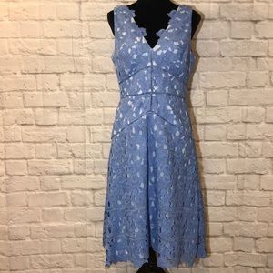 vineyard vines blue lace dress